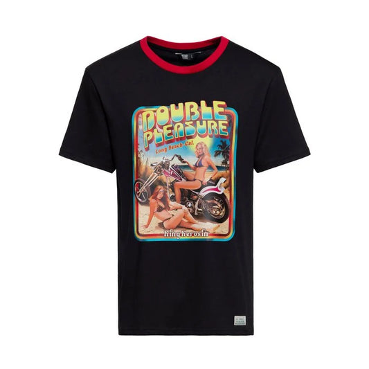 King Kerosin Herren T-Shirt «Double Pleasure» Schwarz