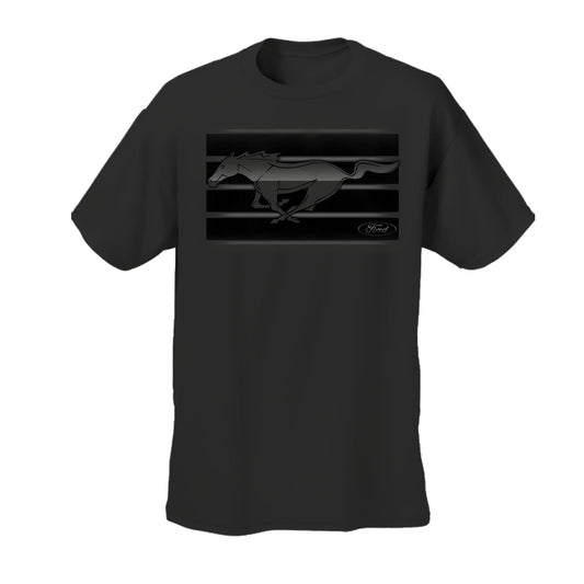 Ford Mustang T-Shirt Ford Mustang Running Horse Dunkgelgrau