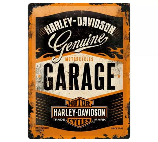 Harley-Davidson Blechschild Harley-Davidson Garage 30x40cm