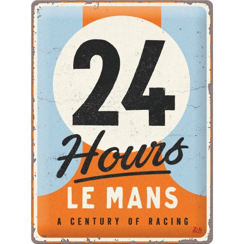 24h Le Mans Blechschild A Century of Racing 30x40cm