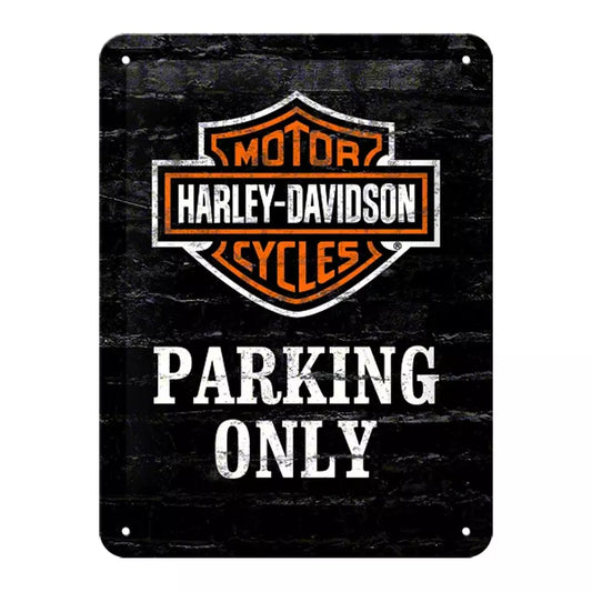 Harley-Davidson Blechschild Parking Only 15x20cm