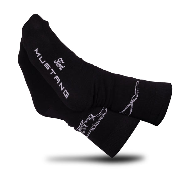 Ford Mustang Socken Running Horse Schwarz