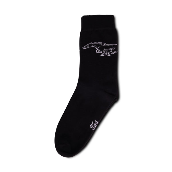 Ford Mustang Socken Running Horse Schwarz