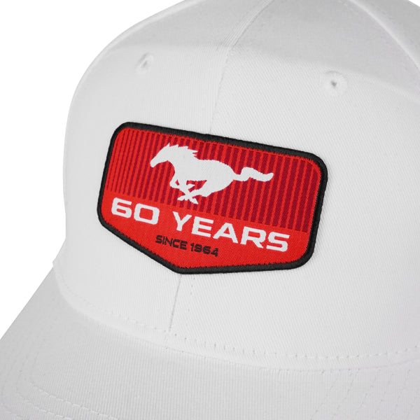 Ford Mustang 60 Years Baseball Cap Weiß