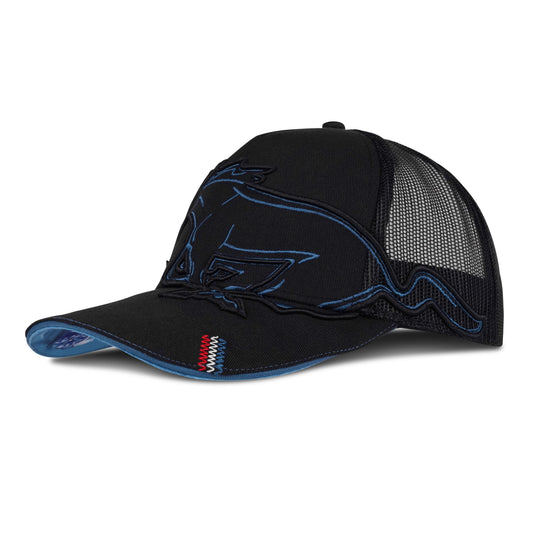 Ford Mustang Baseball Cap Pony Trucker Cap Schwarz/Petrol