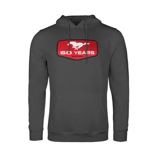 Ford Mustang Hoodie Mustang 60 Years Logo Grau - Limited Edition