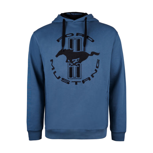 Ford Mustang Hoodie Mustang Tribar Logo Petrol