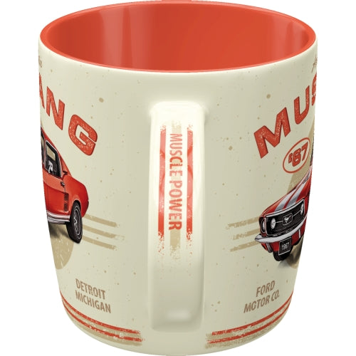 Ford Mustang Tasse mit Ford Mustang GT 1967 Red Vintage Style
