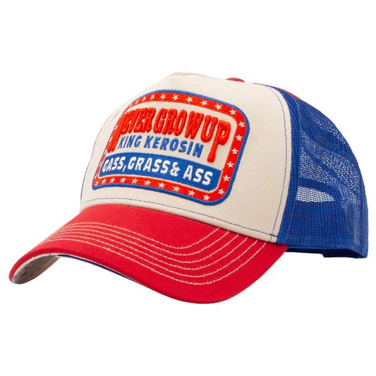 King Kerosin Baseball Cap «Never Grow Up' in Beige» Trucker Cap