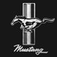 Ford Mustang T-Shirt Mustang Classic Tribar Logo Schwarz