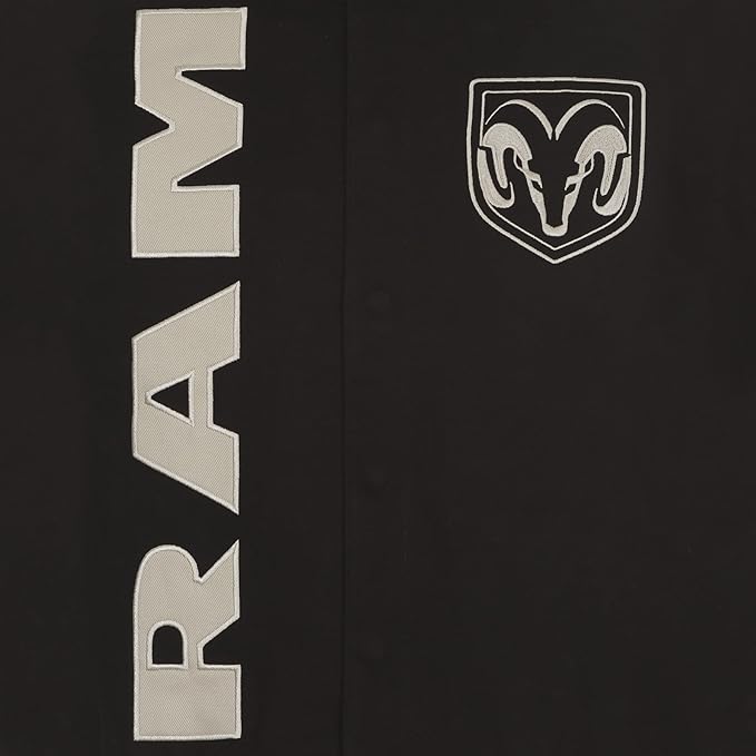 Dodge RAM Jacke Bestickt mit Dodge RAM Logo Schwarz