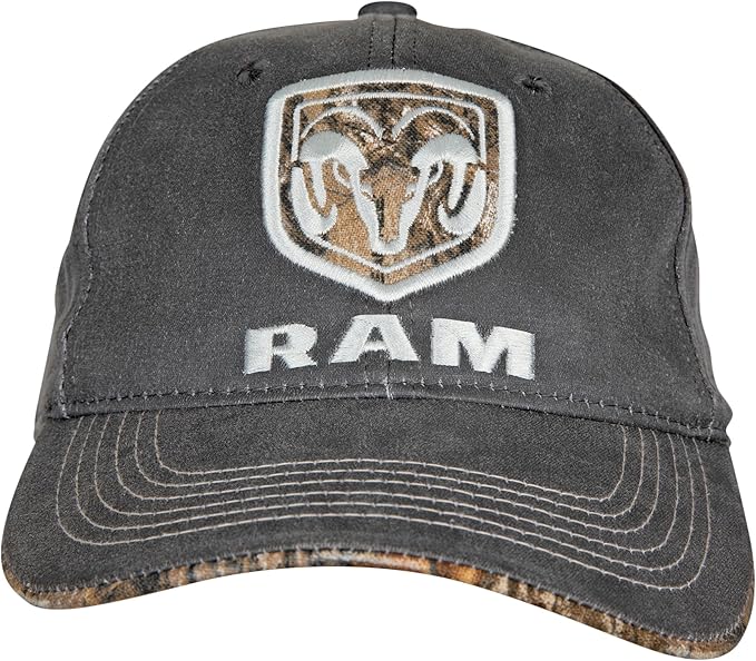 Dodge RAM Basecap Dodge RAM Logo Grau Realtree Camo