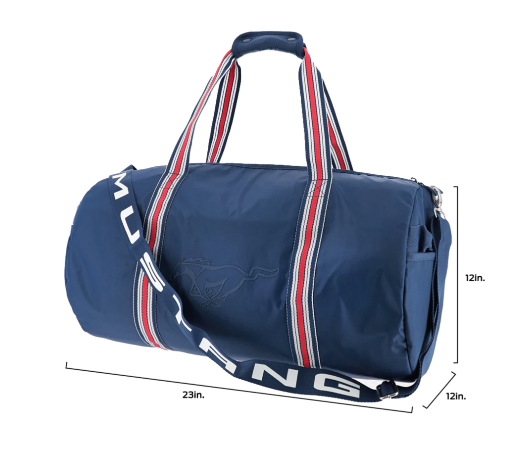 Ford Mustang Running Horse Sporttasche Freizeittasche Duffel Bag Blau