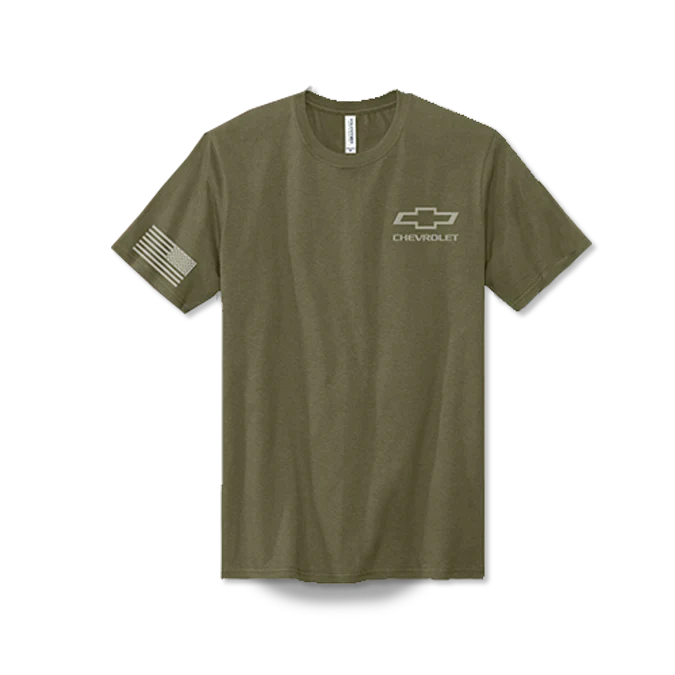Chevrolet T-Shirt Chevy Bowtie Distressed Used Look Schwarz