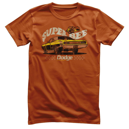 Dodge T-Shirt Dodge Super Bee Logo Burnt Orange