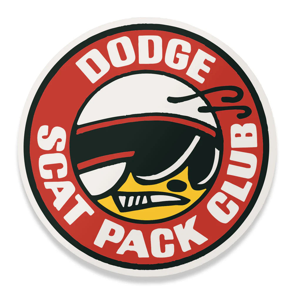 Dodge Sticker Aufkleber Scat Pack Club