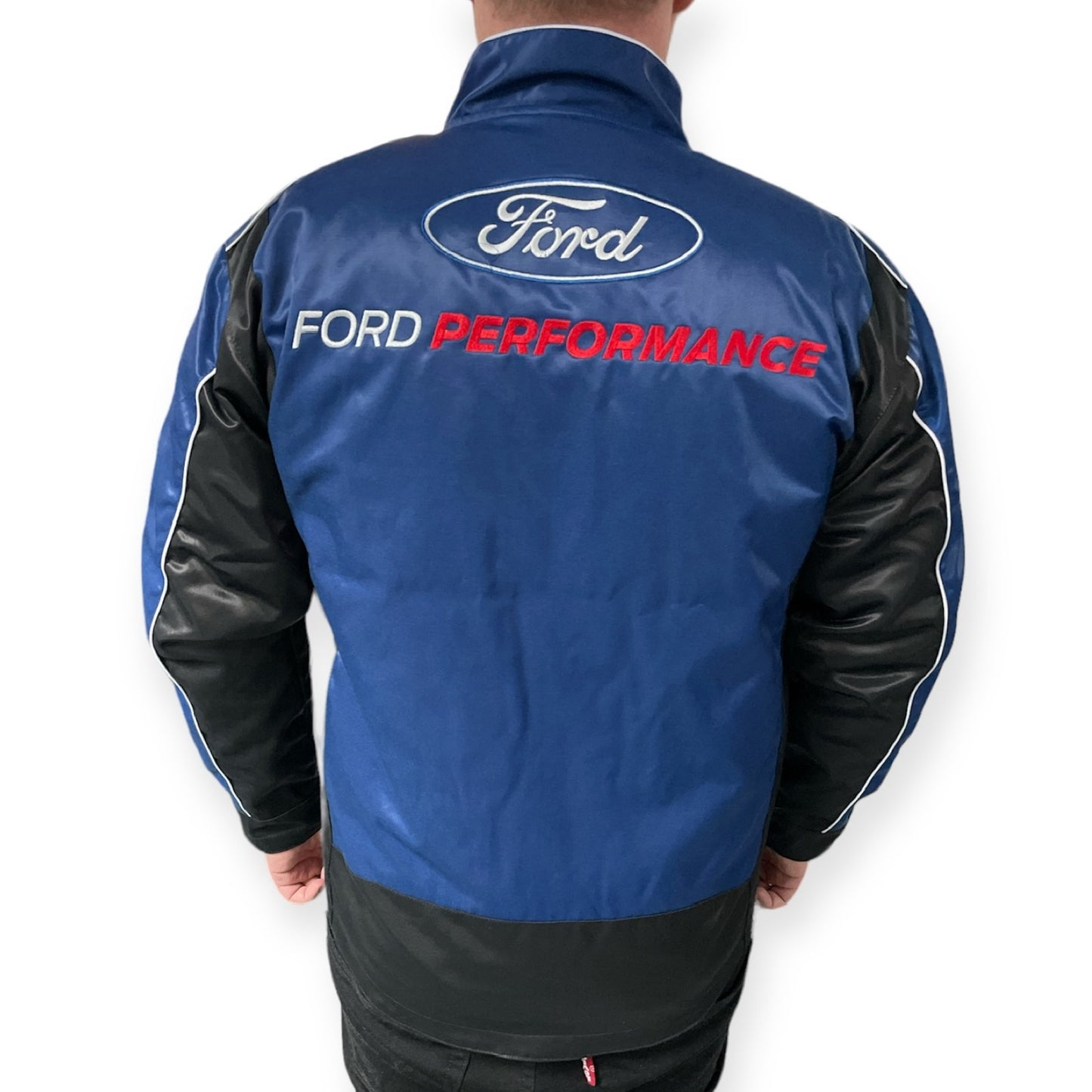 Ford Performance Jacke mit gestickten Ford Logos Navy/Schwarz