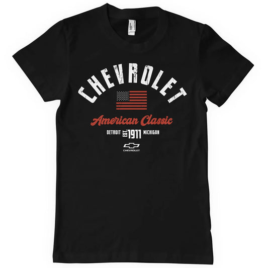 Chevrolet T-Shirt Chevrolet American Classic Logo Schwarz