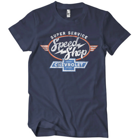 Chevrolet T-Shirt Chevrolet Speeed Shop Logo Navy
