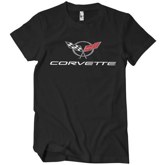Corvette T-Shirt Corvette C5 Logo Shirt Schwarz