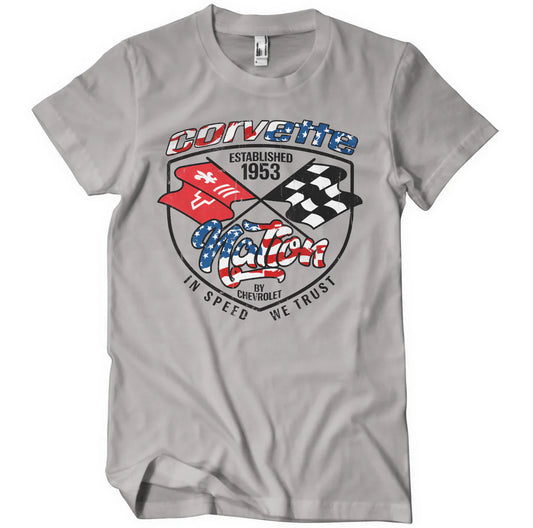 Corvette T-Shirt Corvette Nation Established 1953 Storm Grey