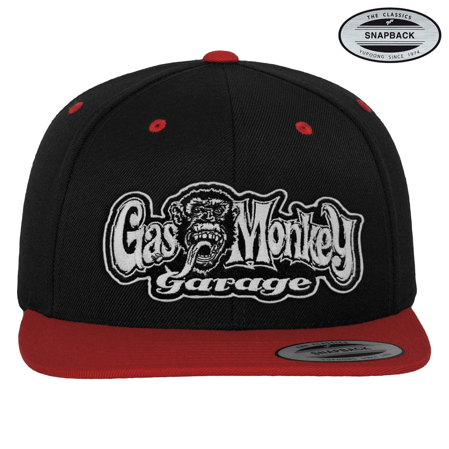 Gas Monkey Garage Snapback Cap Schwarz/Rot