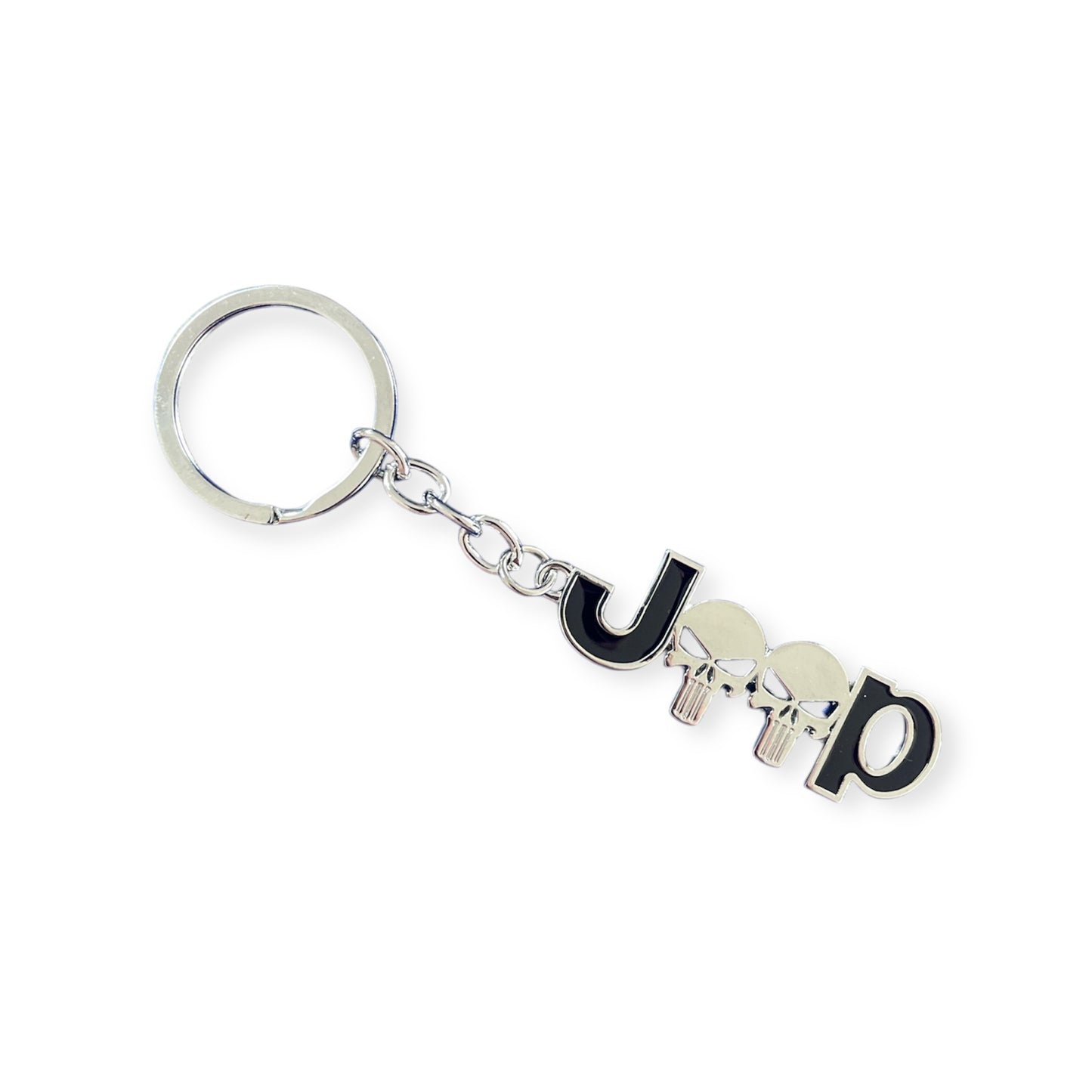 Jeep Schlüsselanhänger mit Jeep Skull Logo Metall