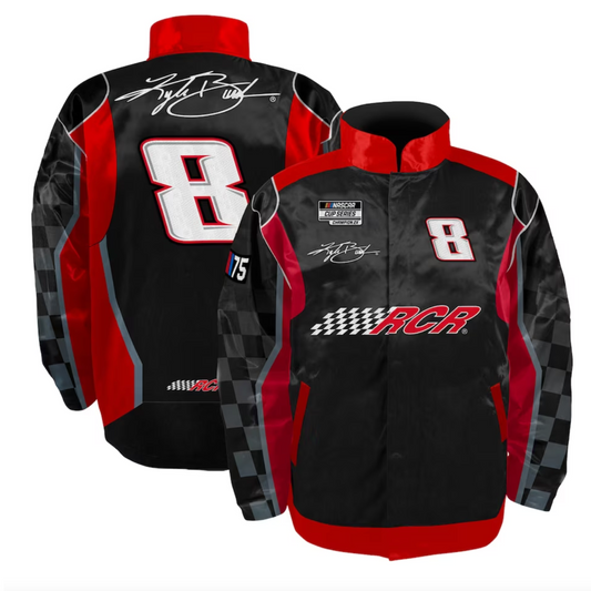 NASCAR Jacke Kyle Busch RCR Racing Team Uniform Jacke Schwarz/Rot