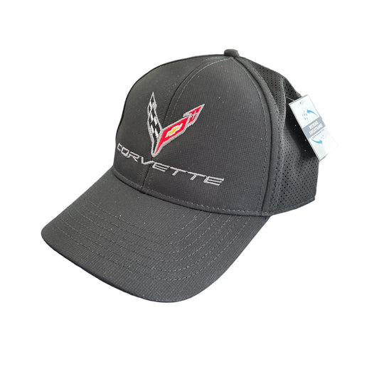 Corvette C8 Performance Basecap mit Mesh Schwarz