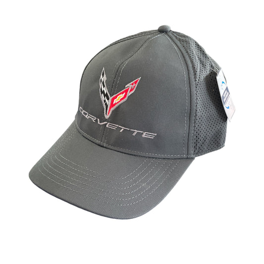 Corvette C8 Performance Basecap mit Mesh Anthrazit