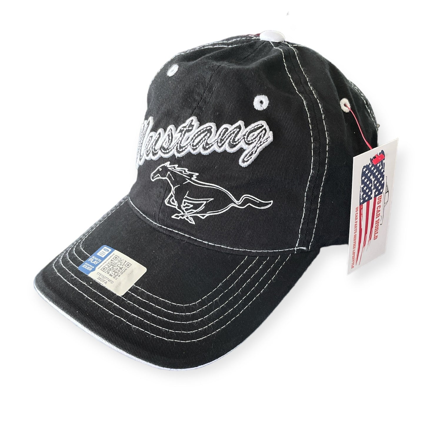 Ford Mustang Basecap Running Horse Pony Cap Schwarz