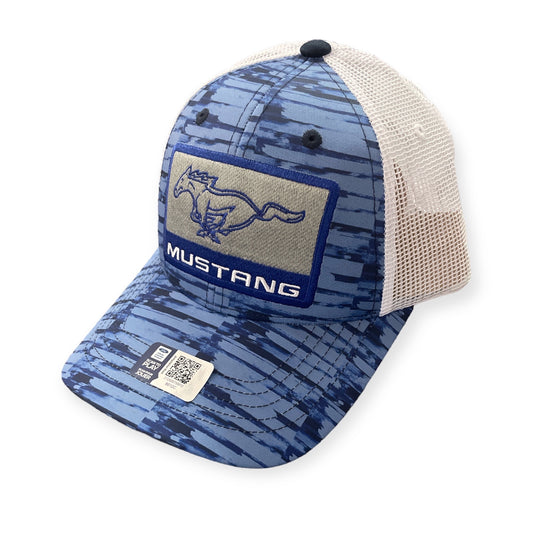 Ford Mustang Basecap Trucker Cap Mustang Running Horse Blau/Weiß