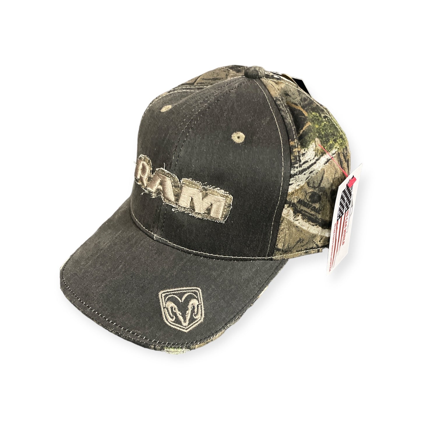 Dodge RAM Basecap Dodge RAM Logo Grau Mossy Oak Camo