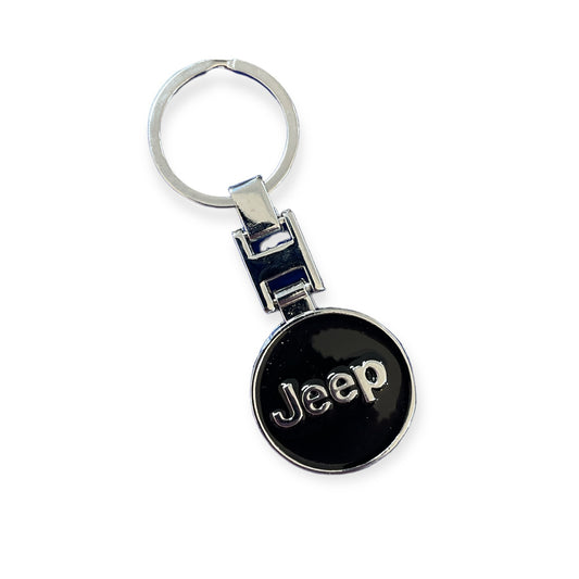 Jeep Platinum Schlüsselanhänger mit Jeep Logo Metall