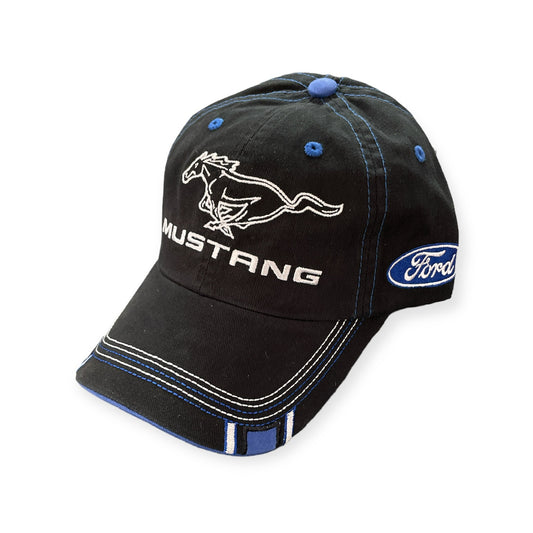 Ford Mustang Basecap Mustang Running Horse Double Stripe Schwarz