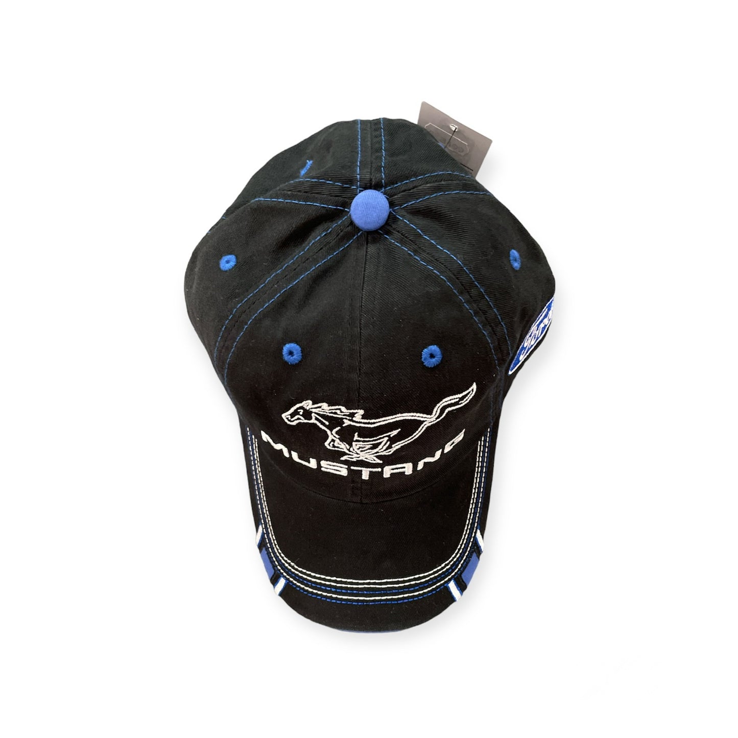 Ford Mustang Basecap Mustang Running Horse Double Stripe Schwarz