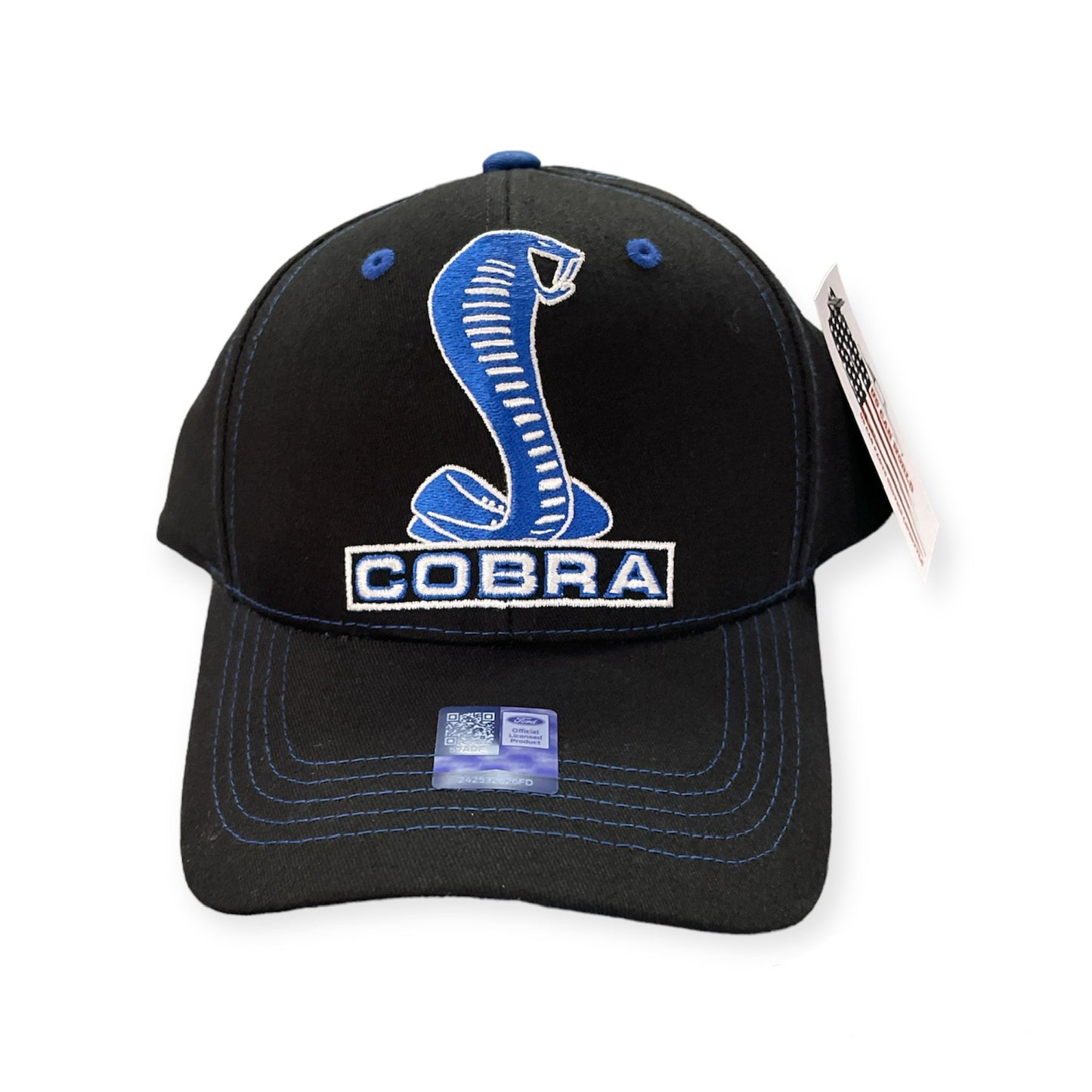 Shelby Cobra Basecap Shelby Super Snake Logo Schwarz/Blau
