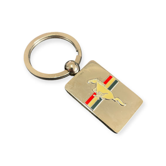 Ford Mustang Schlüsselanhänger Mustang Tribar Logo Chrom