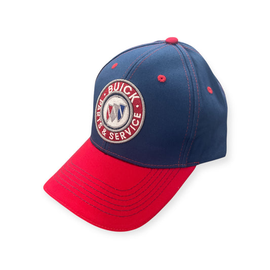 Buick Basecap Buck Parts & Service Logo Blau/Rot