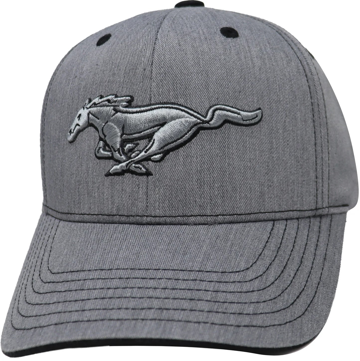 Ford Mustang Basecap Mustang Pony Running Horse Grau Silber