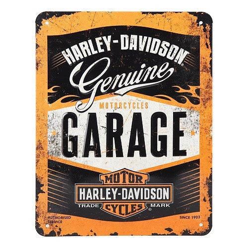 Harley-Davidson Blechschild Harley-Davidson Garage 15x20cm