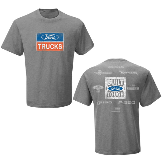 Ford Trucks T-Shirt Ford Trucks Logos "Thru The Years" Grau