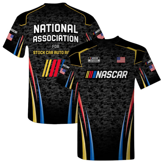 NASCAR T-Shirt Sublimated Uniform T-Shirt Schwarz