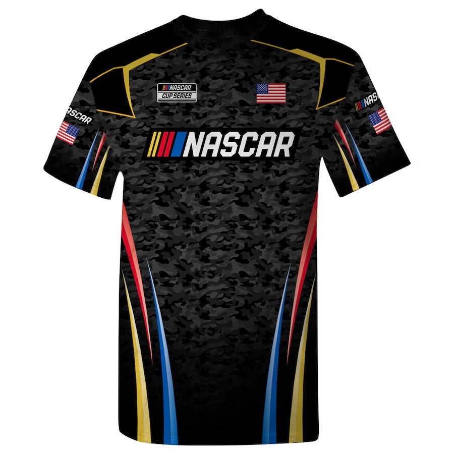 NASCAR T-Shirt Sublimated Uniform T-Shirt Schwarz