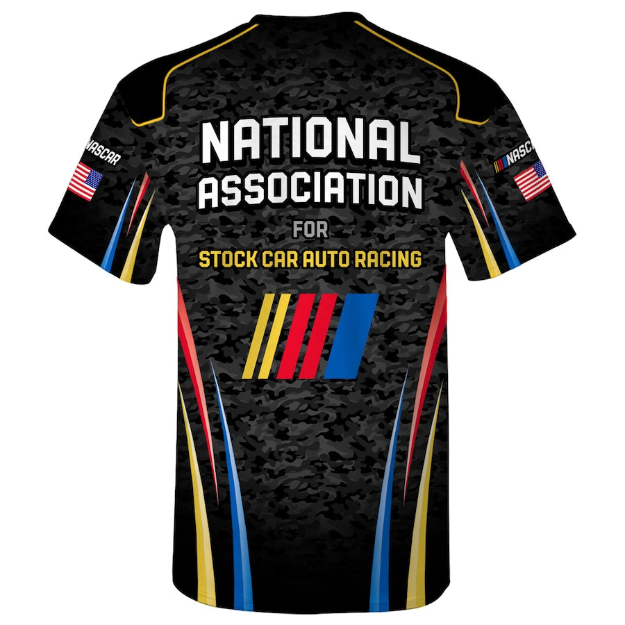 NASCAR T-Shirt Sublimated Uniform T-Shirt Schwarz