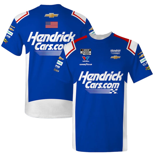 NASCAR T-Shirt Chase Kyle Larson Hendrick Motorsports Hendrickcars.com Sublimated Pit Crew T-Shirt