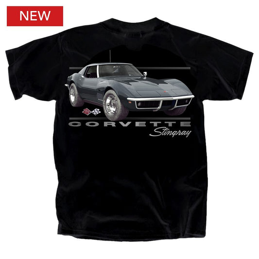 Corvette C3 T-Shirt Corvette 69 Stingray Schwarz