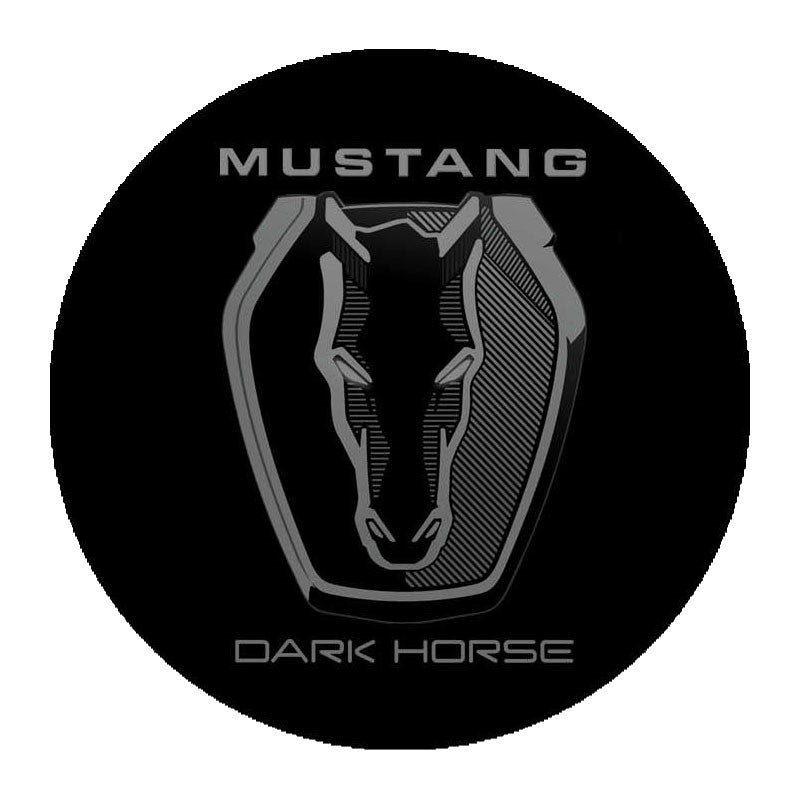 Ford Mustang T-Shirt Mustang Dark Horse Logo Schwarz
