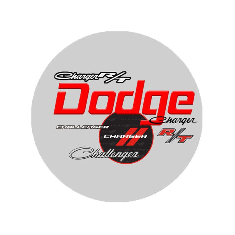 Dodge T-Shirt Dodge All Over Logo Grau