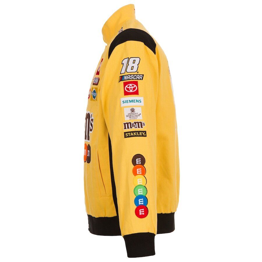 NASCAR Jacke Kyle Busch Joe Gibbs Racing Team M&Ms Uniform Jacke Gelb